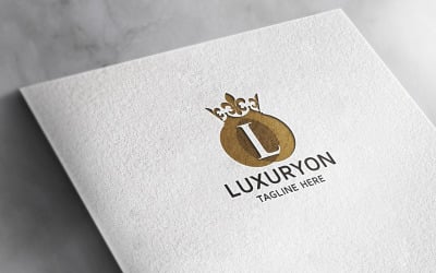 Logotipo profesional de la letra L de Luxuryon