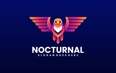 Nocturnal Gradient Kolorowe Logo