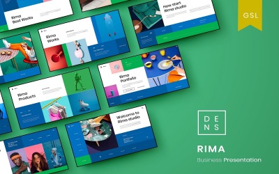Rima - бізнес-шаблон слайдів Google