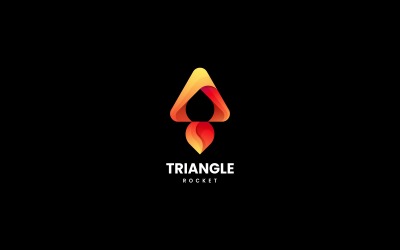 Logo Triângulo Foguete Gradiente