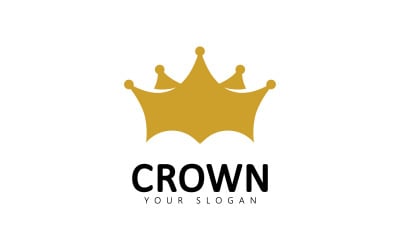 Crown Logo Royal King Queen abstract Logo design vector Template V2