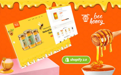 HoneyBee — чистая, профессиональная и современная адаптивная тема Shopify