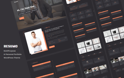 Resumo - Thème WordPress pour portfolio personnel