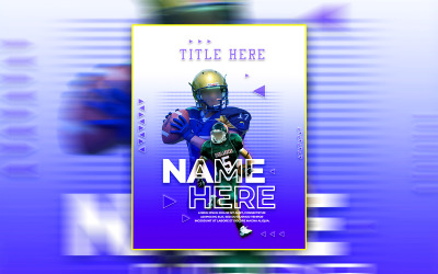 Conception de modèle de flyer de sport Creative Premium Matchday