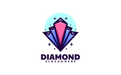 Diamond enkel logotyp mall