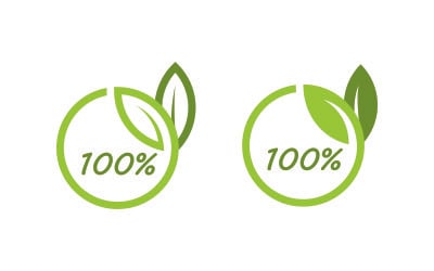 Green Leaf Vector Logo Design Template V1