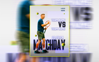 Modèle de Flyer de sport Creative Premium Matchday