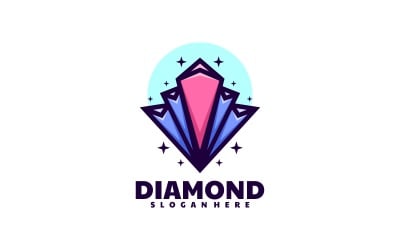 Šablona Diamond Jednoduché Logo