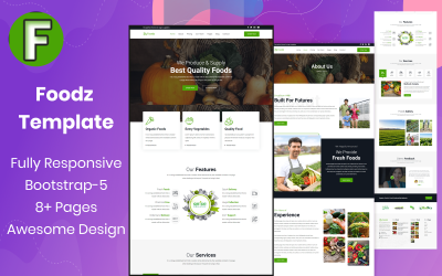 Foodz-HTML5 Agro Food Template for using Argo Firm Business Website template