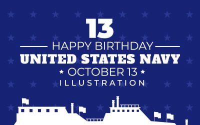 13 ilustracji urodzin marynarki wojennej USA