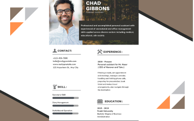 White Black Modern Professional Resume Templates