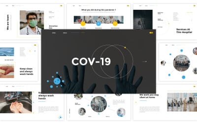 Szablon Powerpoint Cov-19