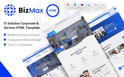 BizMax - BT Çözümü İş Hizmeti HTML Şablonu