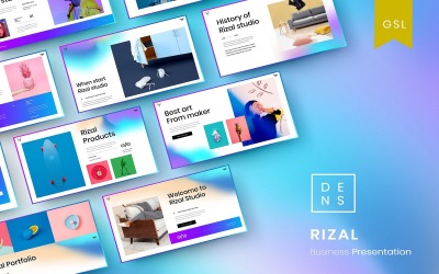 Rizal - Modello di diapositiva Google aziendale