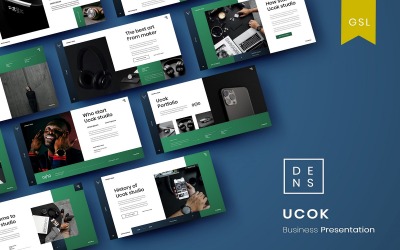 Ucok - бизнес-шаблон слайдов Google