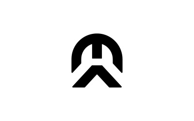 MA AM letter monogram Logo Design Vector Illustration