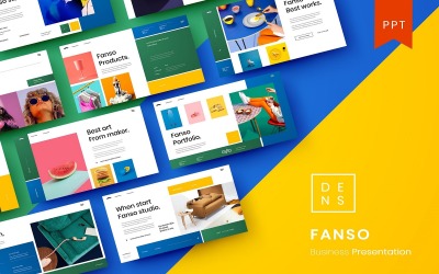 Fanso – Шаблон бизнес-презентации PowerPoint