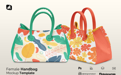 Top View Female Handbag Mockup