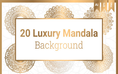 Balíček 20 luxusních pozadí mandaly