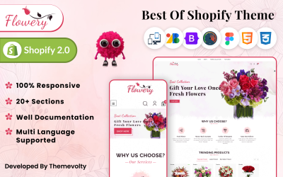 Flowery - Flower and Gift Shopify 2.0 Store
