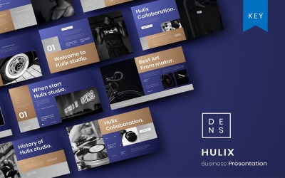 Hulix — szablon biznesowej prezentacji