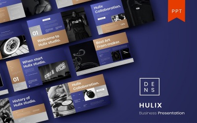 Hulix – Üzleti PowerPoint sablon