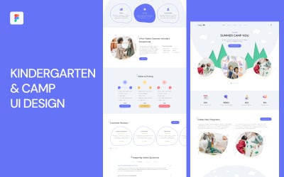 Kindergarten &amp;amp; Camp UI Template