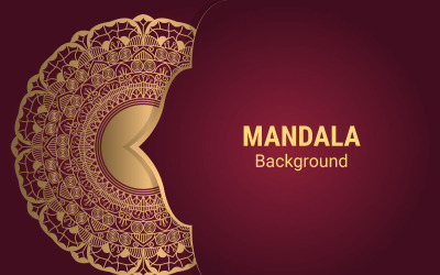 Luxusní Mandala vektor zlatý styl pozadí