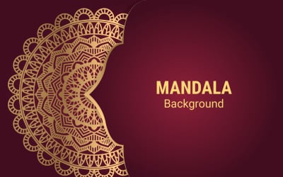 Mandala Islamski styl luksusowy wzór tła arabeski