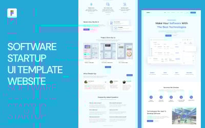 Modèle d&amp;#39;interface utilisateur de démarrage du logiciel