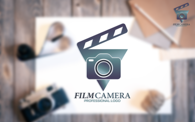 Modelo de Logotipo de Filme de Câmera