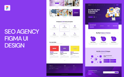 SEO-Agentur Figma UI-Vorlage