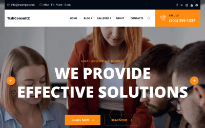 TishConsult2 - İş ve Danışmanlık WordPress Teması