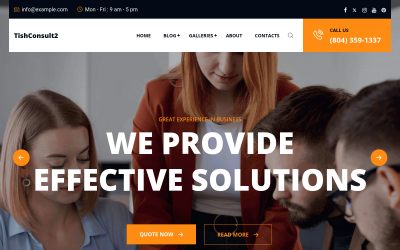 TishConsult2 - Tema WordPress per affari e consulenza
