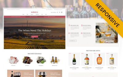 Winecy – винний магазин, магазин алкогольних напоїв, адаптивна тема Prestashop