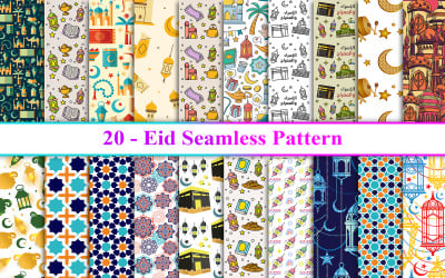 Eid Seamless Pattern, Eid Background