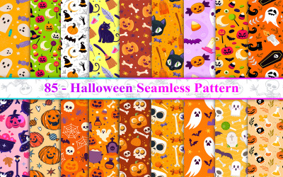 Halloween naadloos patroon, Halloween patroon