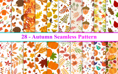 Herfst naadloos patroon, herfstpatroon, herfstachtergrond, herfstpatroon