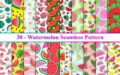 Nahtloses Muster der Wassermelone, Wassermelonen-Hintergrund