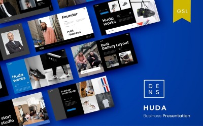 Huda - Modello di diapositiva Google aziendale