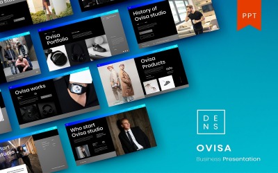 Ovisa – PowerPoint-mall för företag