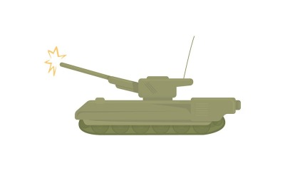 Tank semi-egale kleur vectorelement