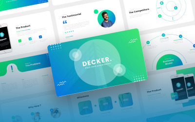 Decker - Pitch Deck Шаблоны презентаций PowerPoint
