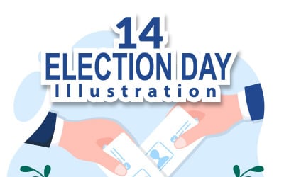 Ilustracja polityczna 14 dnia wyborów