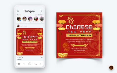 Kínai újév ünnepe Social Media Post Design-01