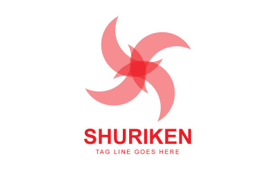 Modèle de logo créatif Shuriken