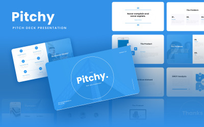 Pitchy - Multifunctioneel pitchdeck Google Slides-sjabloon