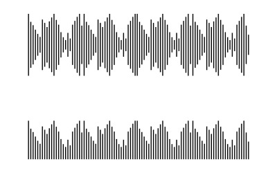 Эквалайзер Wave Music Sound Logo Symbol Vector V11