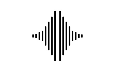 Эквалайзер Wave Music Sound Logo Symbol Vector V22