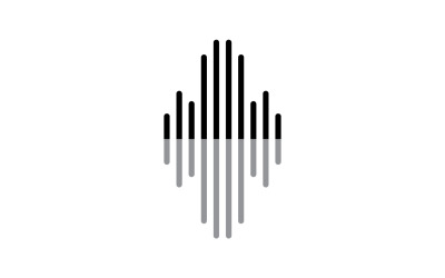 Equalizer Music Sound Logo And Symbol Vector V17